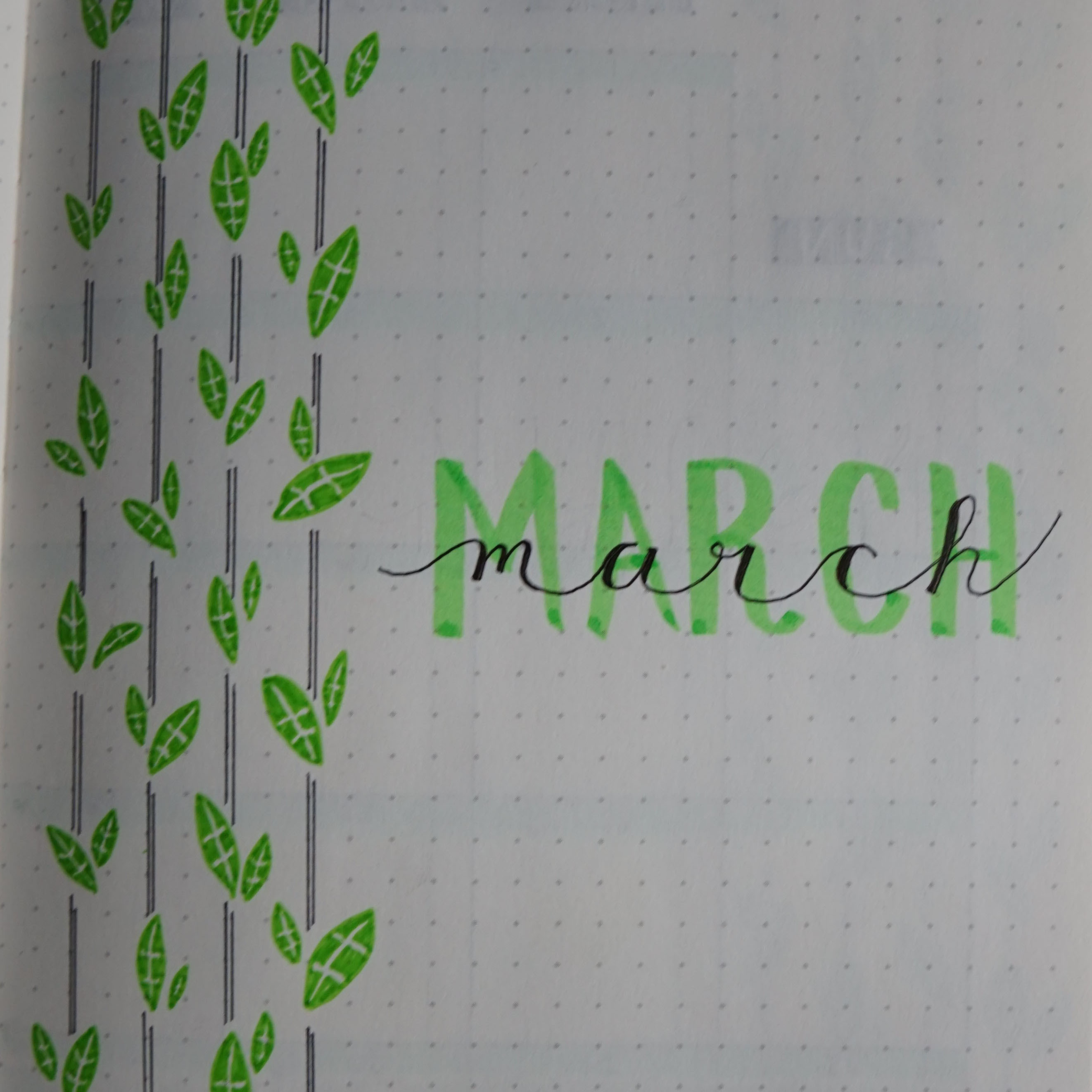 March Bullet Journal