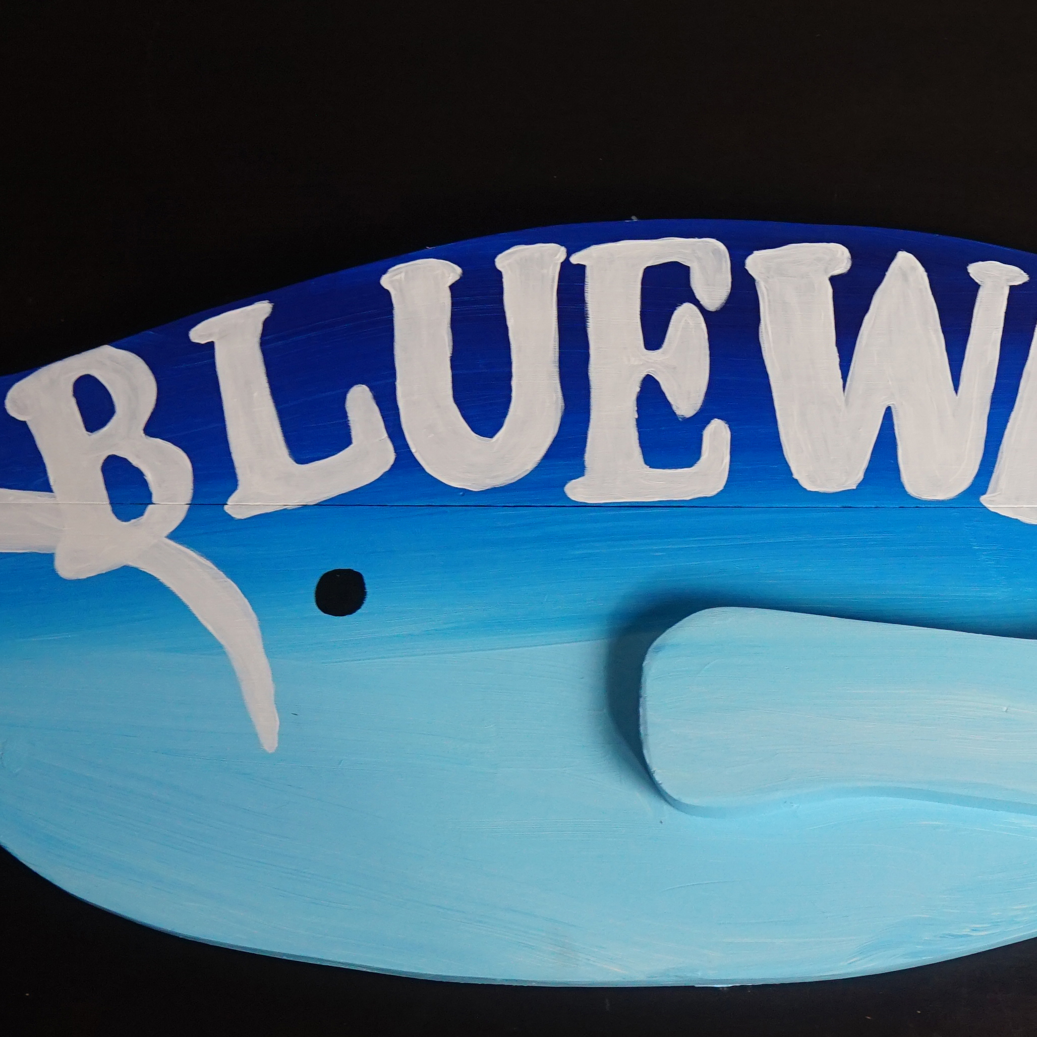 Blue Whale Replica Sign