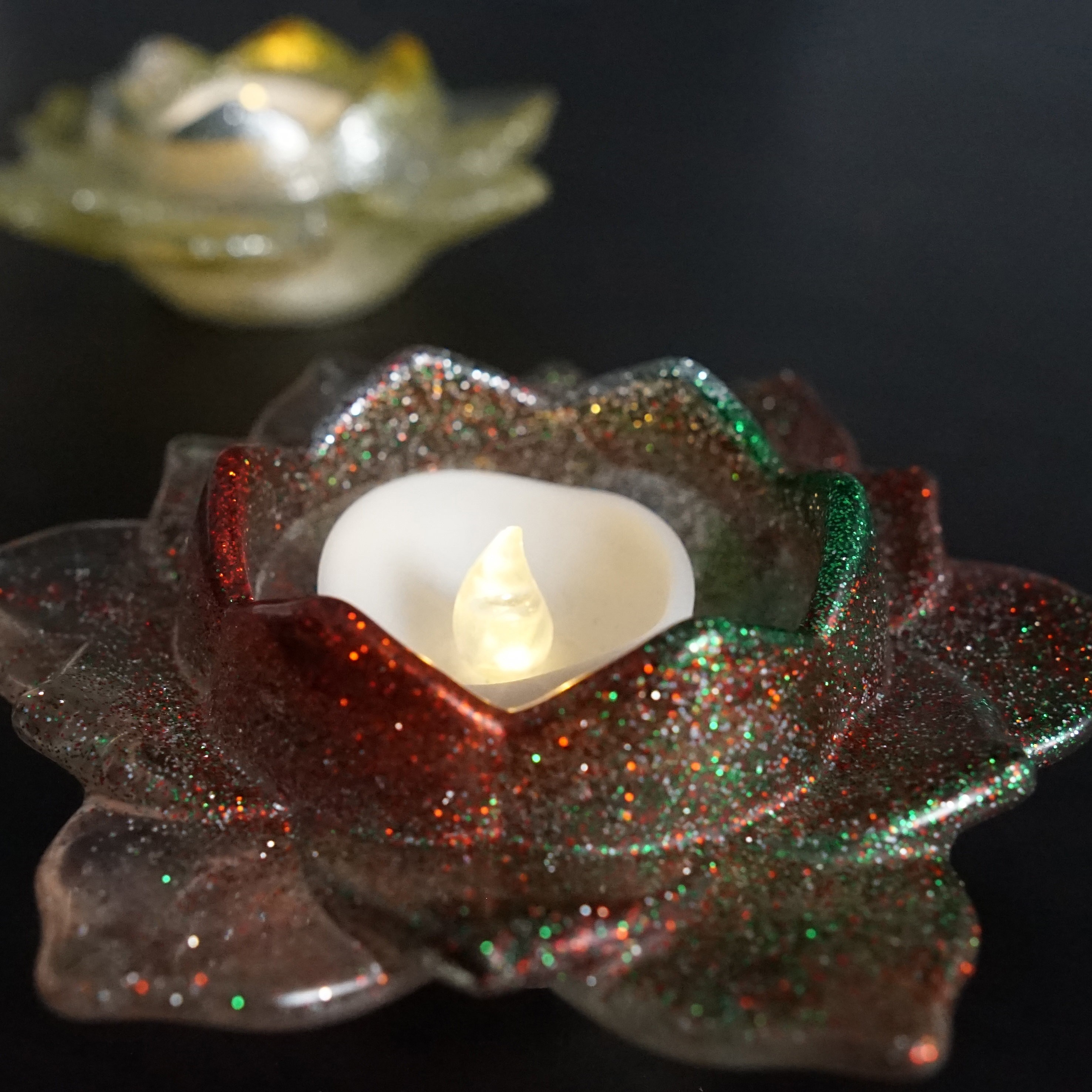 Glitter Candle Holders
