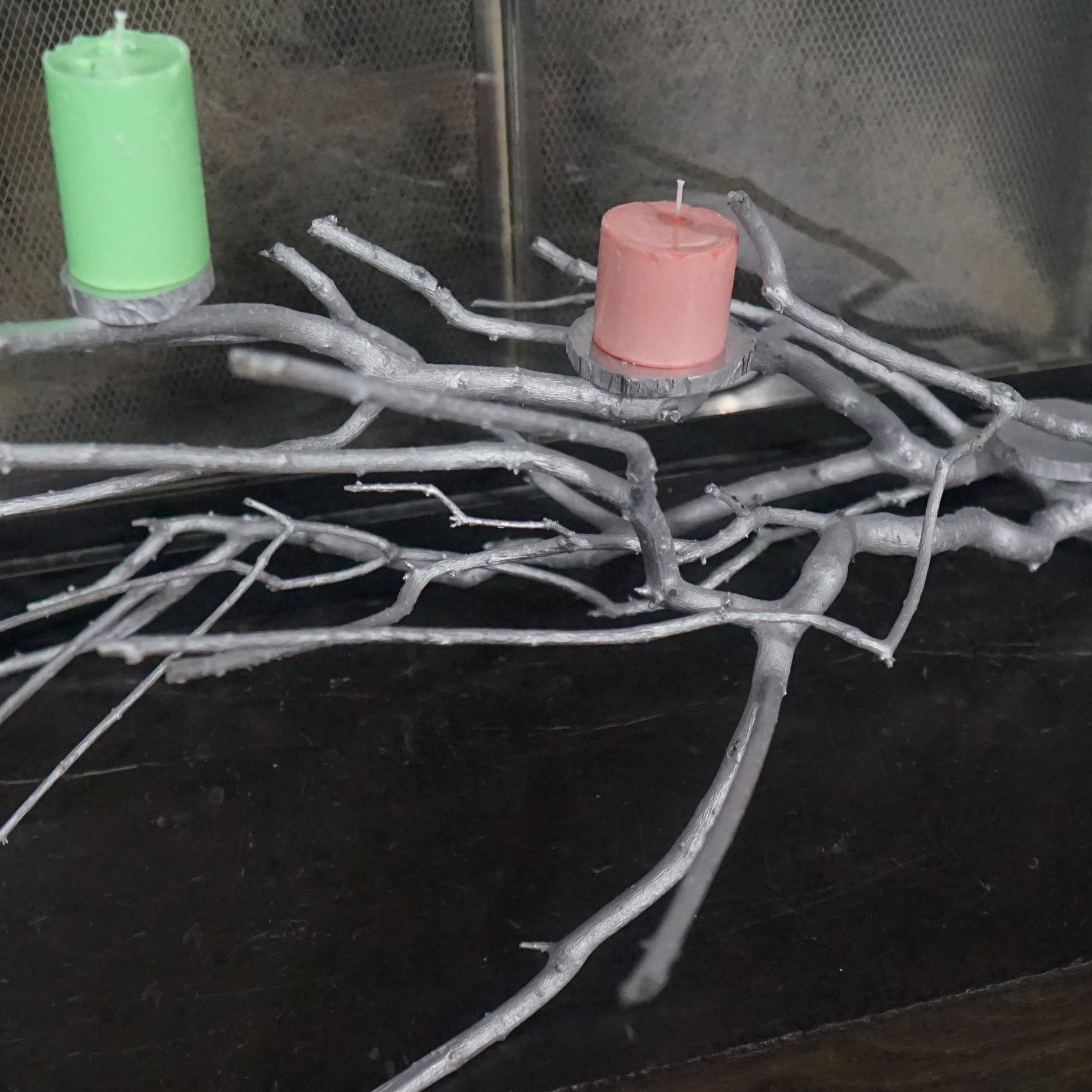 Silver Tree Branch Centerpiece