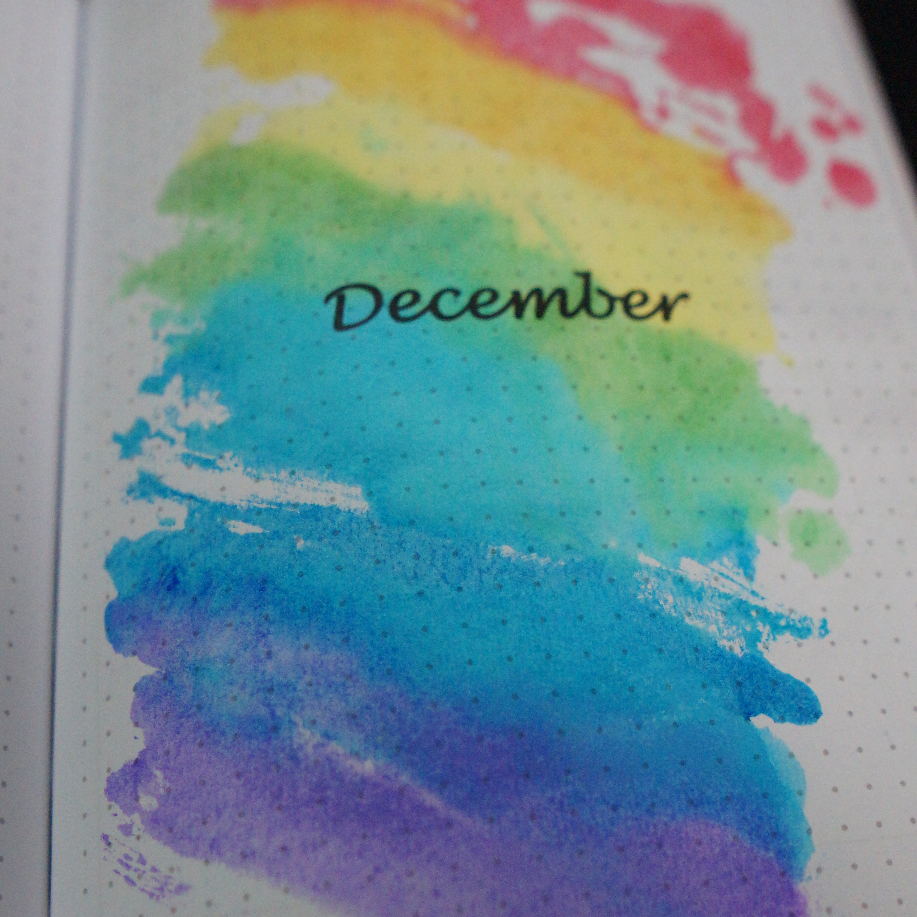 Watercolor December Bullet Journal
