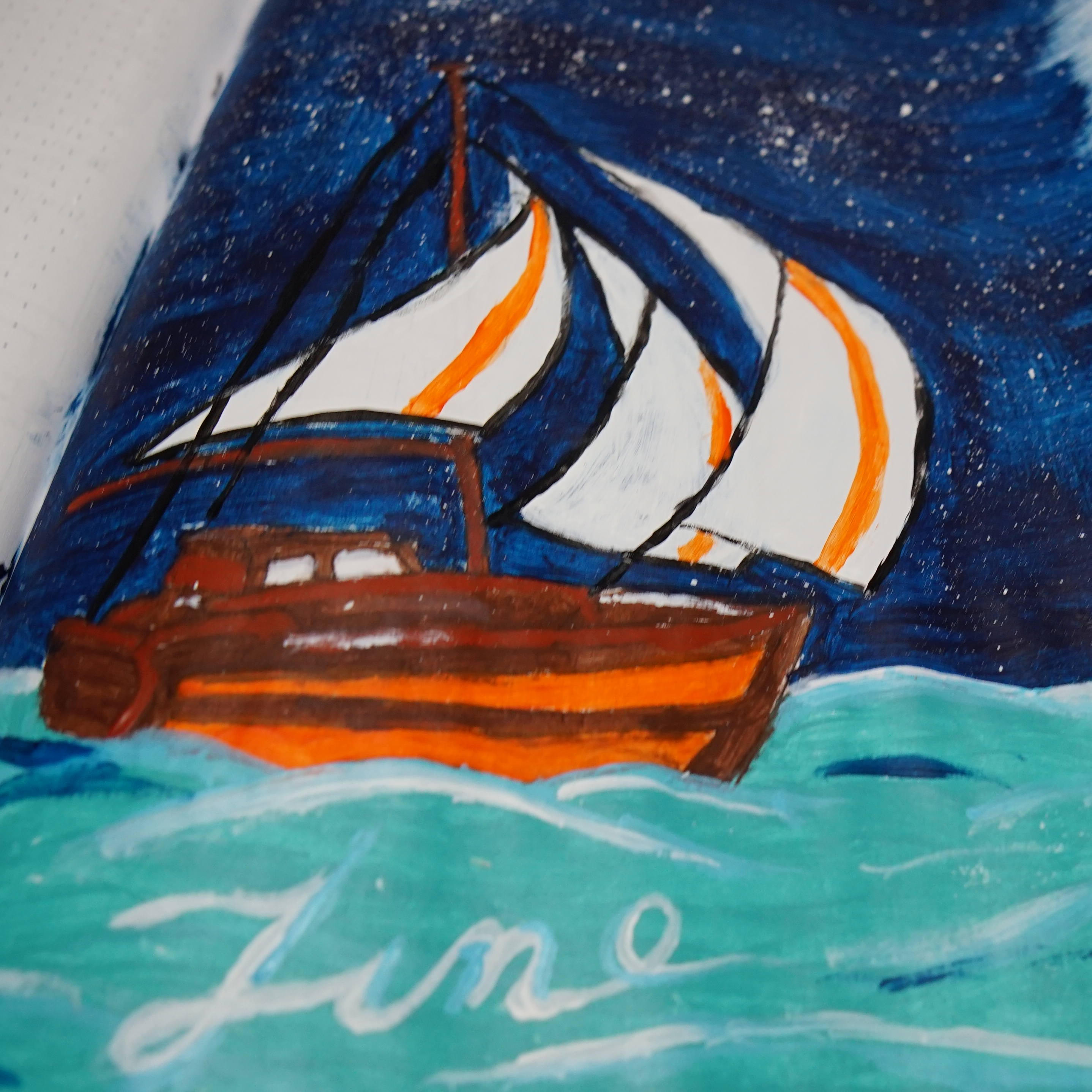 June 2024 Bullet Journal | Acrylic Painting Adventure