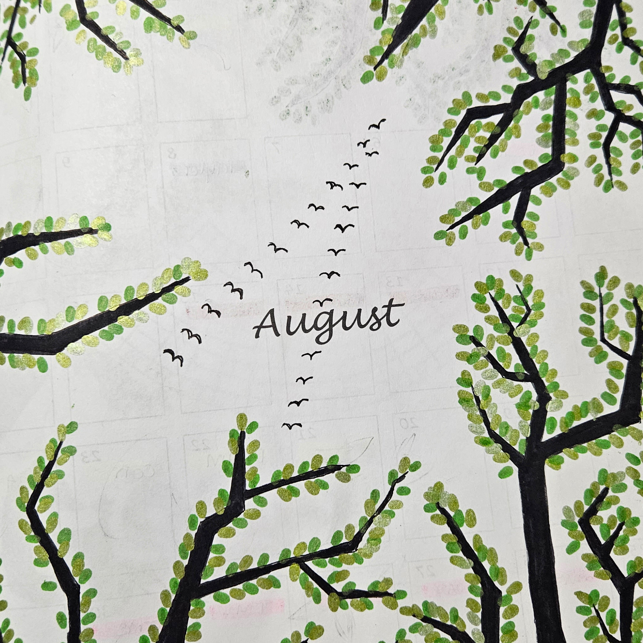 August 2024 Bullet Journal | In the Trees