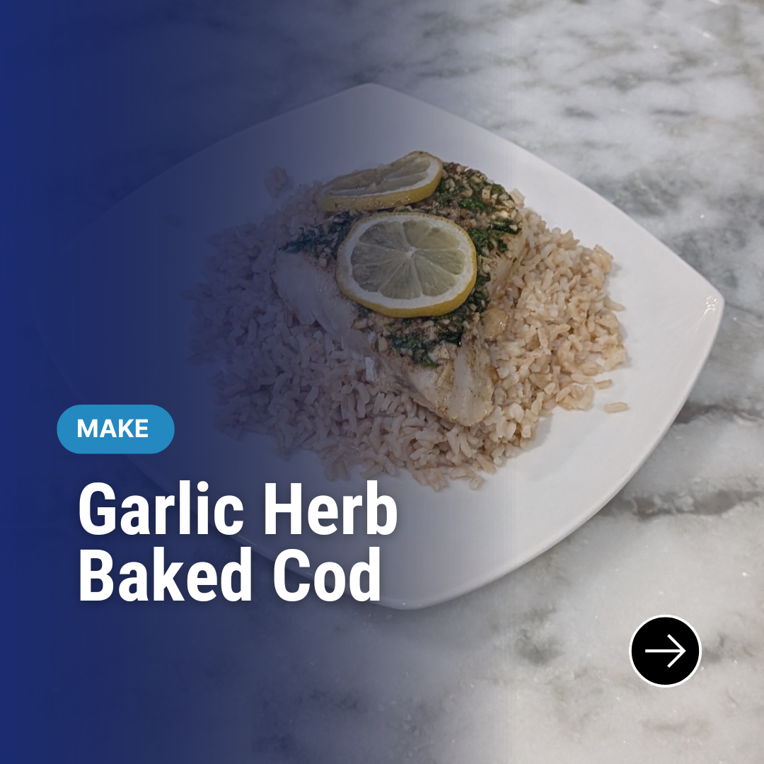 Garlic Herb Baked Cod