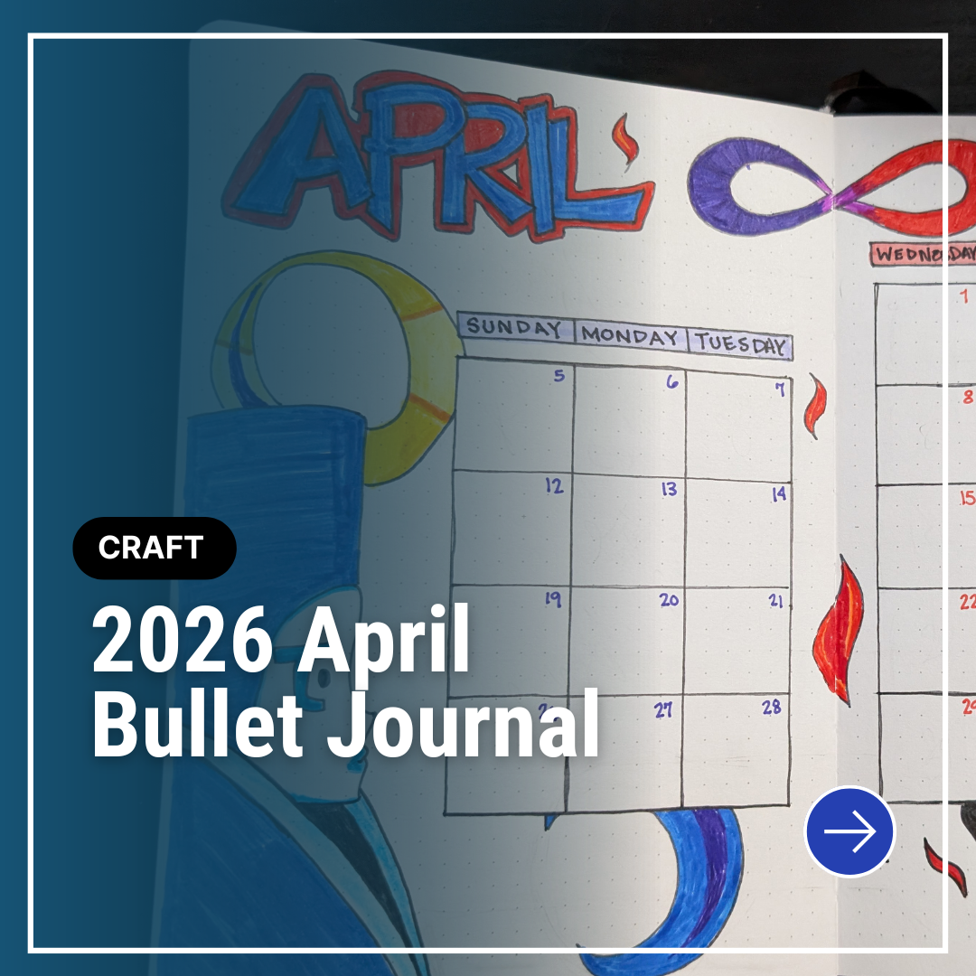 2026 April Bullet Journal: The magician and high priestess